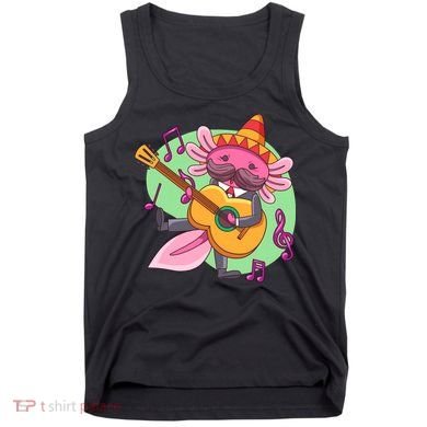 Axolotl Playing Guitar Tank Top