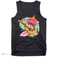 Axolotl Playing Guitar Tank Top thumb 0
