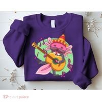 Axolotl Playing Guitar Sweatshirt thumb 2