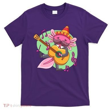 Axolotl Playing Guitar T-Shirt