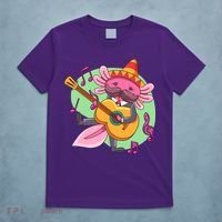 Axolotl Playing Guitar T-Shirt thumb 5