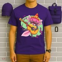 Axolotl Playing Guitar T-Shirt thumb 6