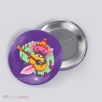 Axolotl Playing Guitar Button thumb 0