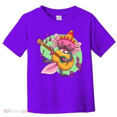 Axolotl Playing Guitar Toddler T-Shirt