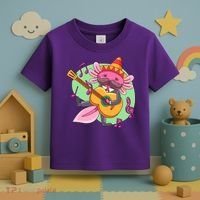 Axolotl Playing Guitar Toddler T-Shirt thumb 3