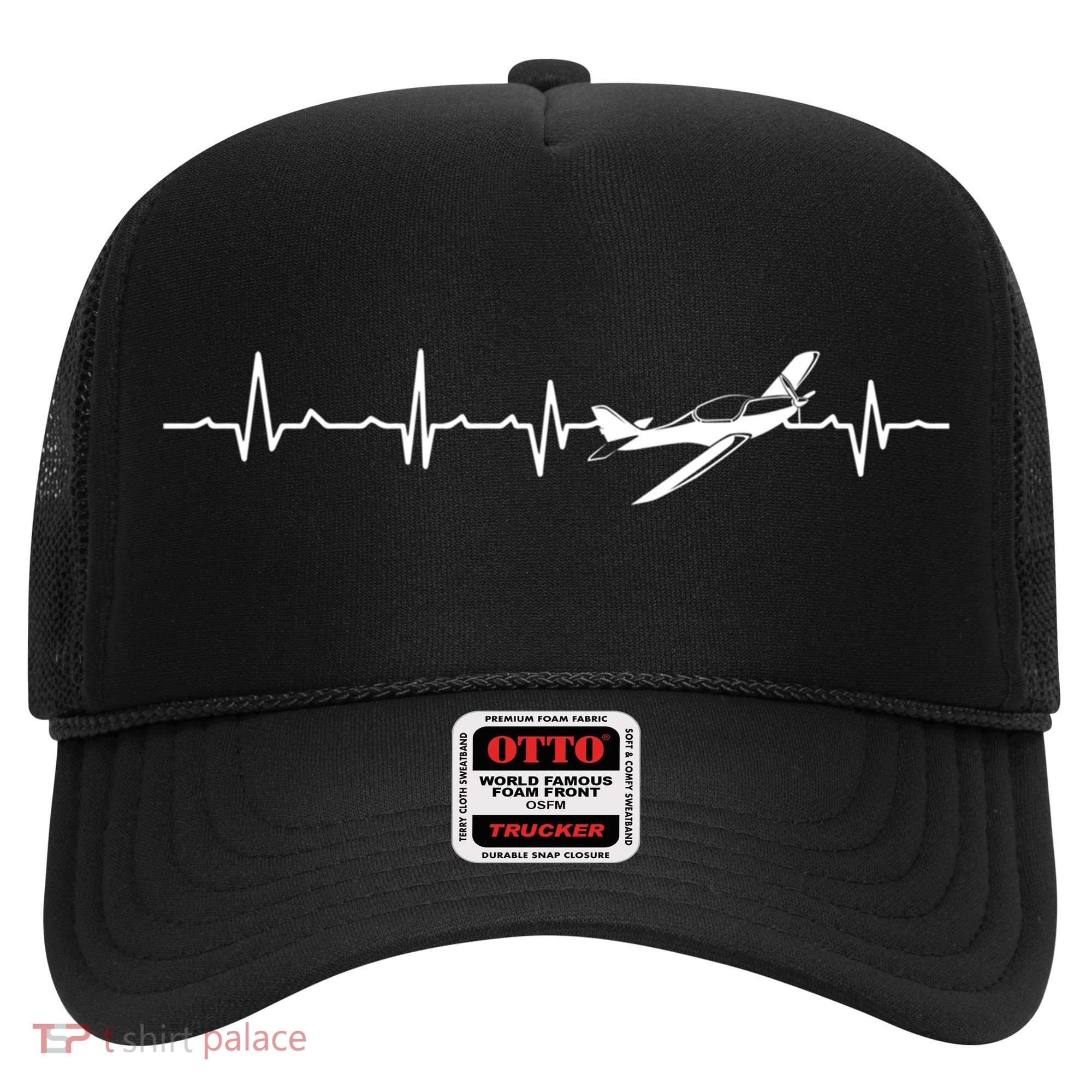 Awesome Pilot Heartbeat Flying Airplane Aviator Aviation Cool Gift Hat