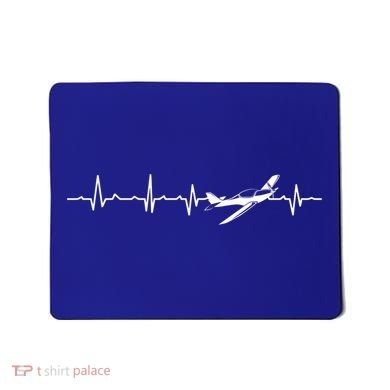 Awesome Pilot Heartbeat Flying Airplane Aviator Aviation Cool Gift Mousepad