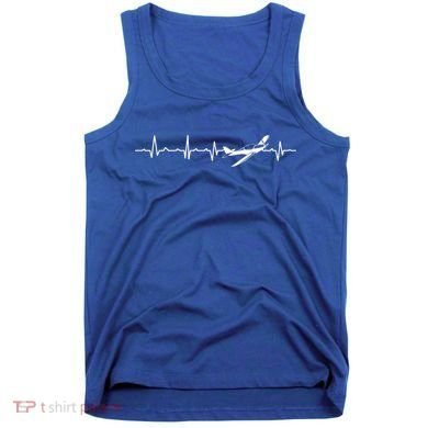 Awesome Pilot Heartbeat Flying Airplane Aviator Aviation Cool Gift Tank Top