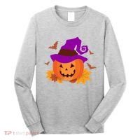 Autumn Pumpkin Halloween Long Sleeve Shirt thumb 0