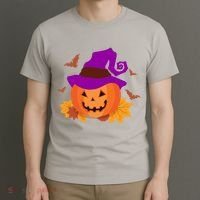 Autumn Pumpkin Halloween T-Shirt thumb 3