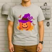 Autumn Pumpkin Halloween T-Shirt thumb 6