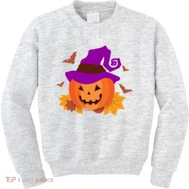 Autumn Pumpkin Halloween Kids Sweatshirt