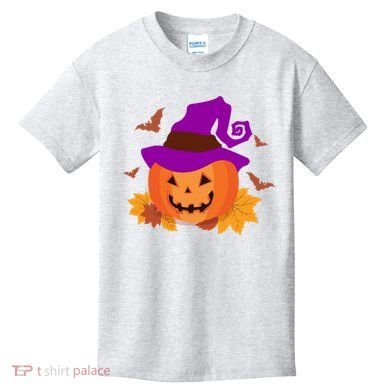 Autumn Pumpkin Halloween Kids T-Shirt