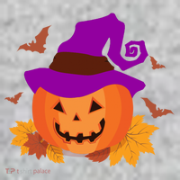 Autumn Pumpkin Halloween Kids T-Shirt thumb 2