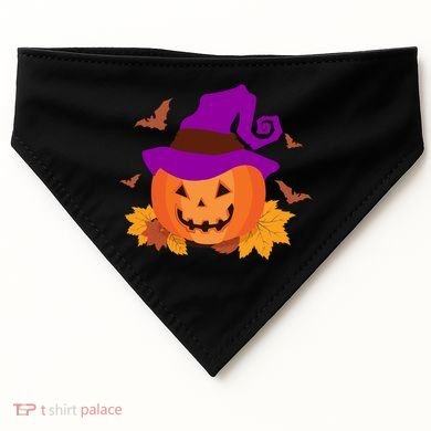 Autumn Pumpkin Halloween USA-Made Doggie Bandana