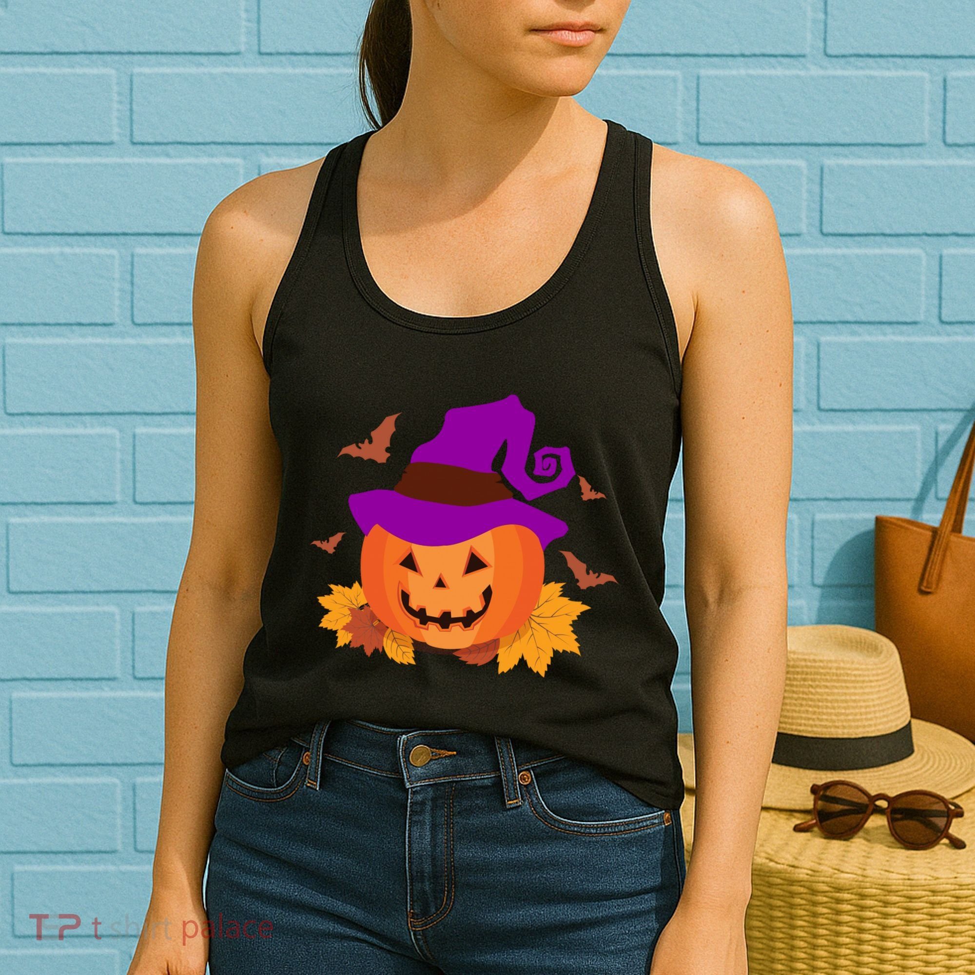 Autumn Pumpkin Halloween Women's Tank Top