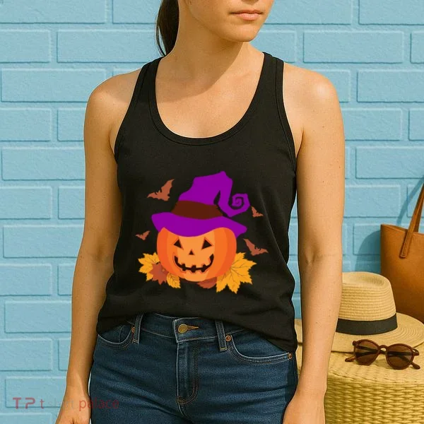 Autumn Pumpkin Halloween Women's Tank Top