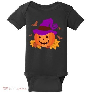 Autumn Pumpkin Halloween Baby Bodysuit