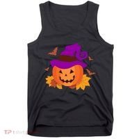 Autumn Pumpkin Halloween Tank Top thumb 0
