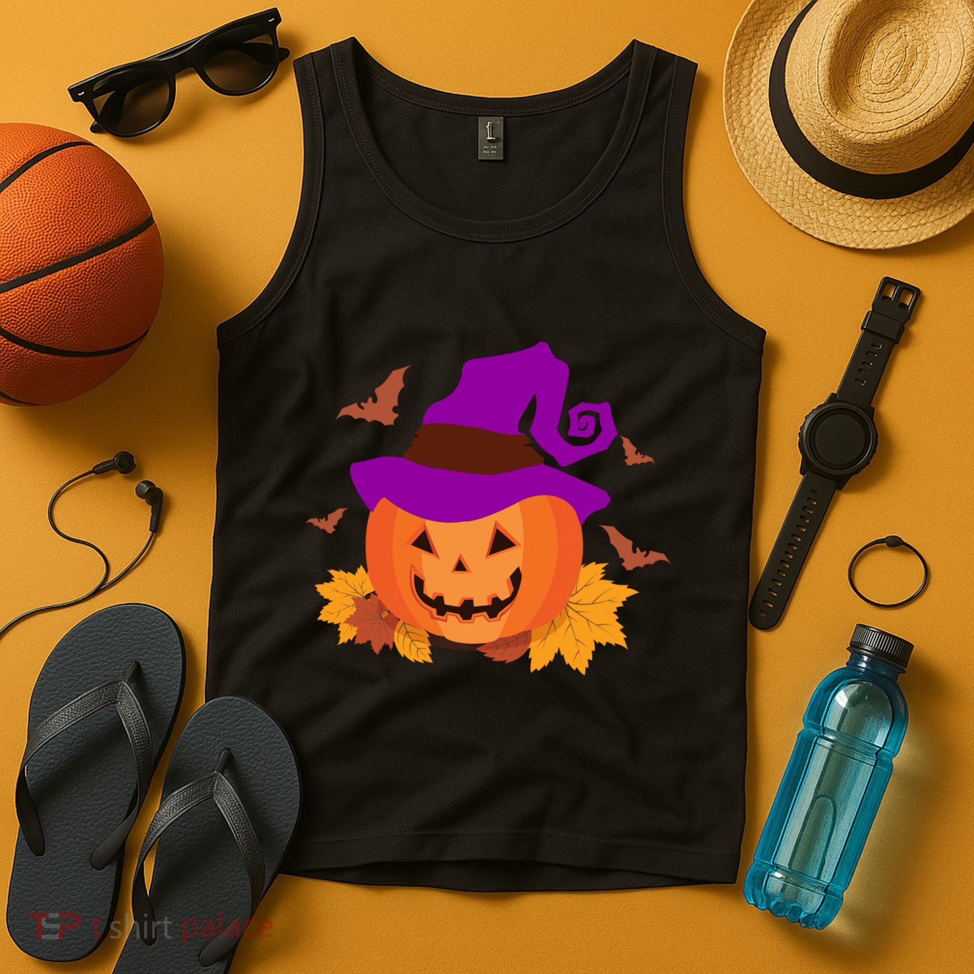 Autumn Pumpkin Halloween Tank Top