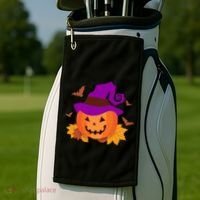 Autumn Pumpkin Halloween Golf Towel thumb 2