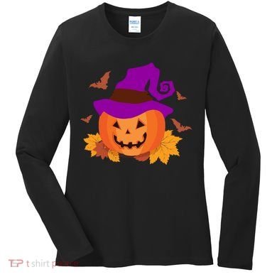 Autumn Pumpkin Halloween Women's Long Sleeve Shirt
