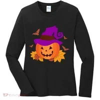 Autumn Pumpkin Halloween Women's Long Sleeve Shirt thumb 0