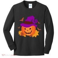 Autumn Pumpkin Halloween Kids Long Sleeve Shirt thumb 0