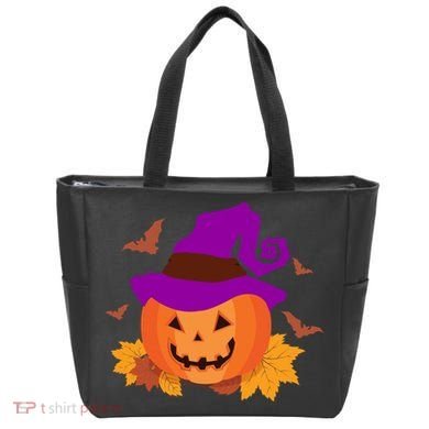 Autumn Pumpkin Halloween Tote Bag