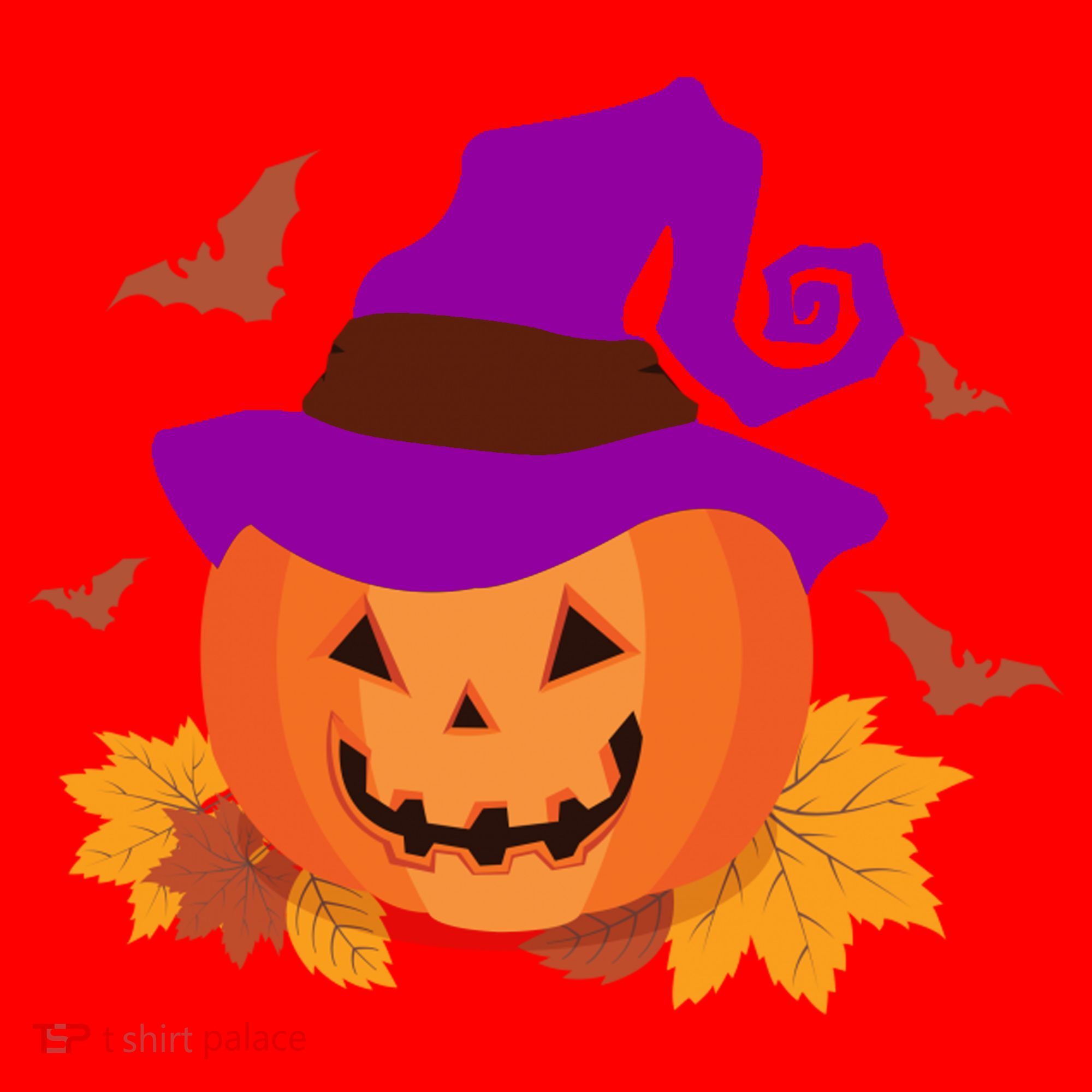 Autumn Pumpkin Halloween Santa Hat