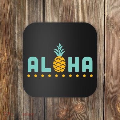 Aloha Pineapple Hawaiian Coaster