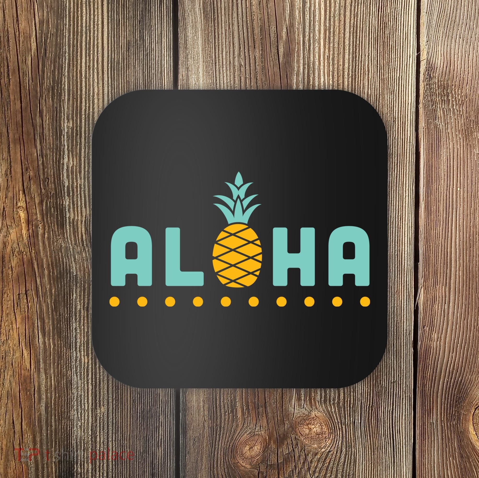 Aloha Pineapple Hawaiian Coaster