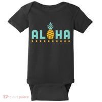 Aloha Pineapple Hawaiian Baby Bodysuit thumb 0