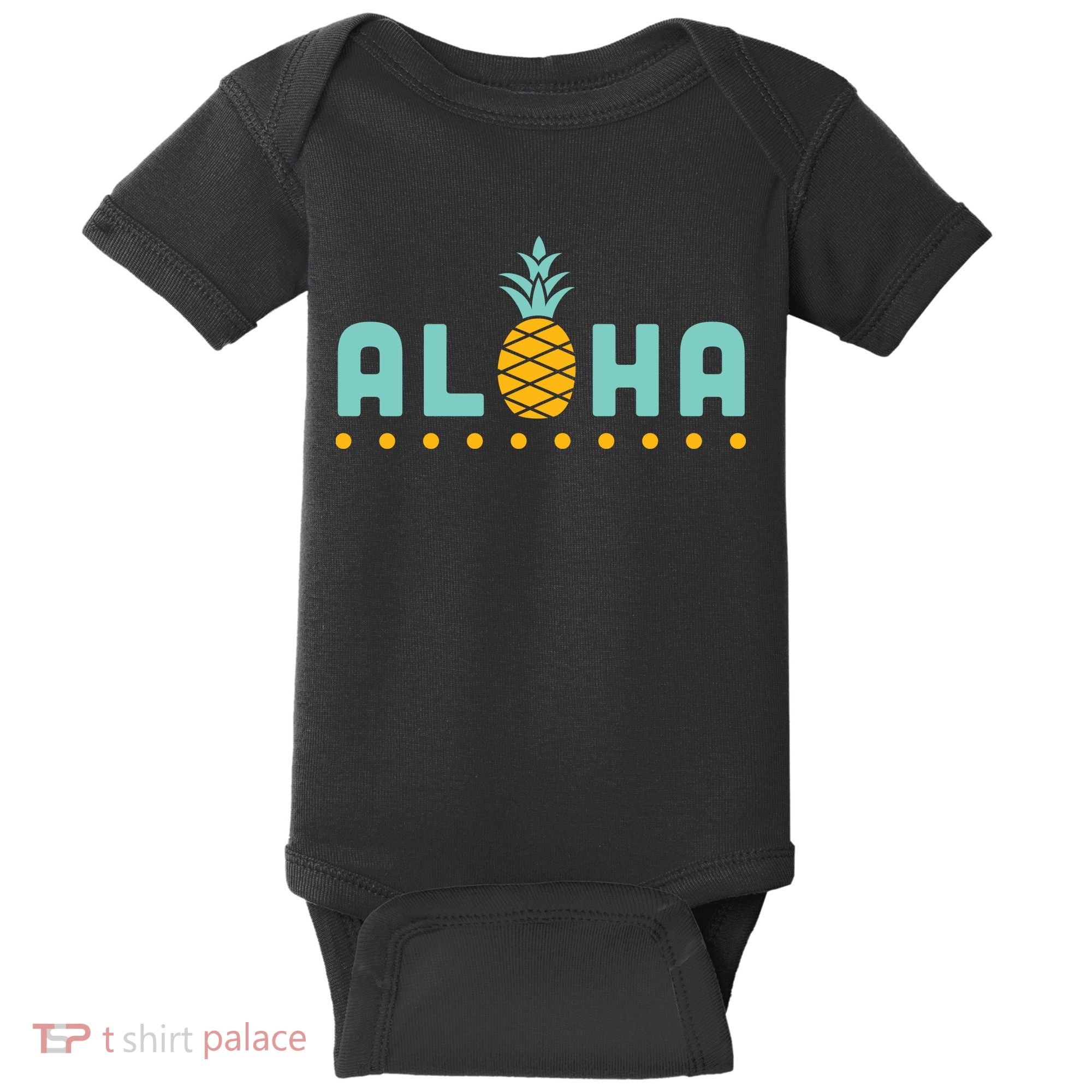 Aloha Pineapple Hawaiian Baby Bodysuit