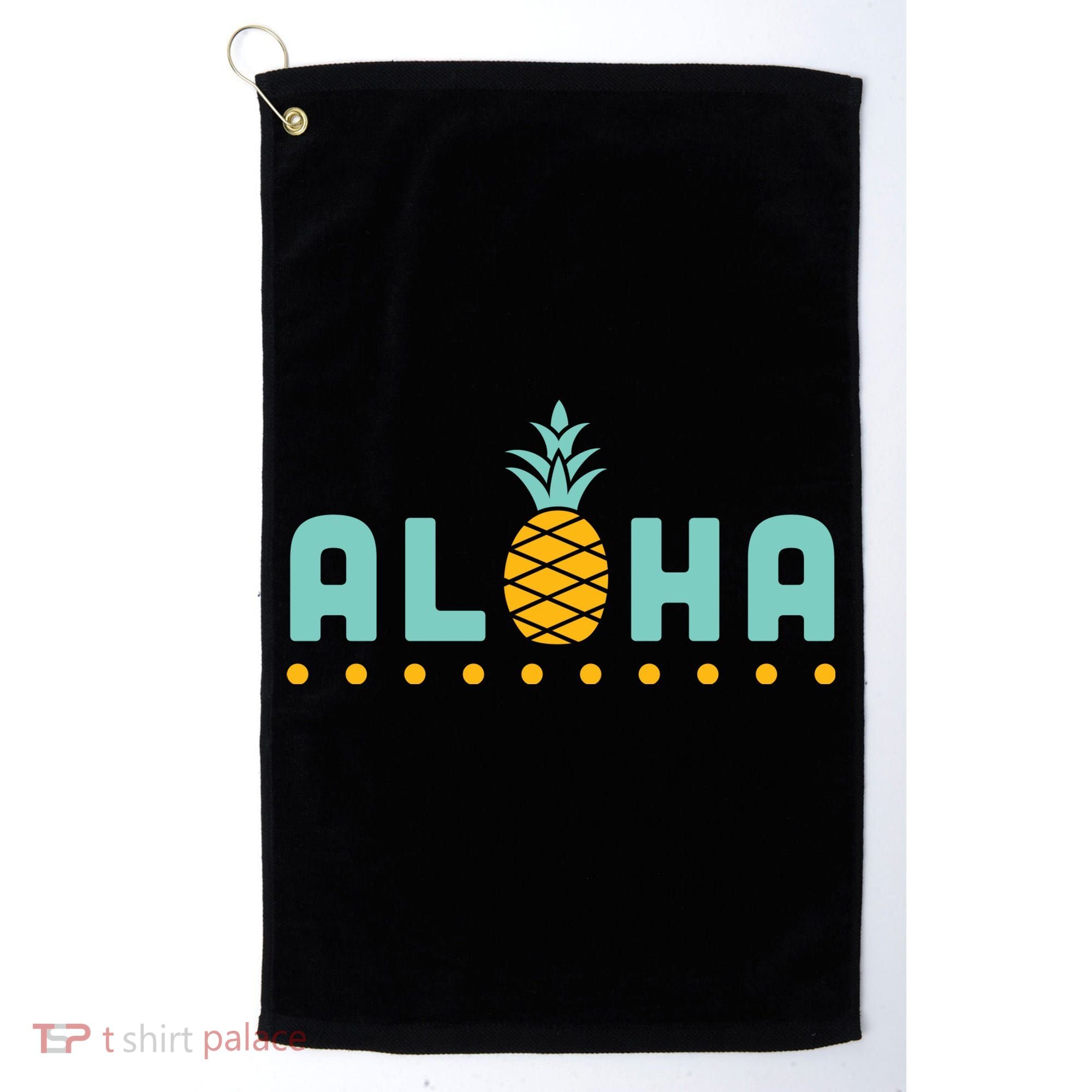Aloha Pineapple Hawaiian Golf Towel