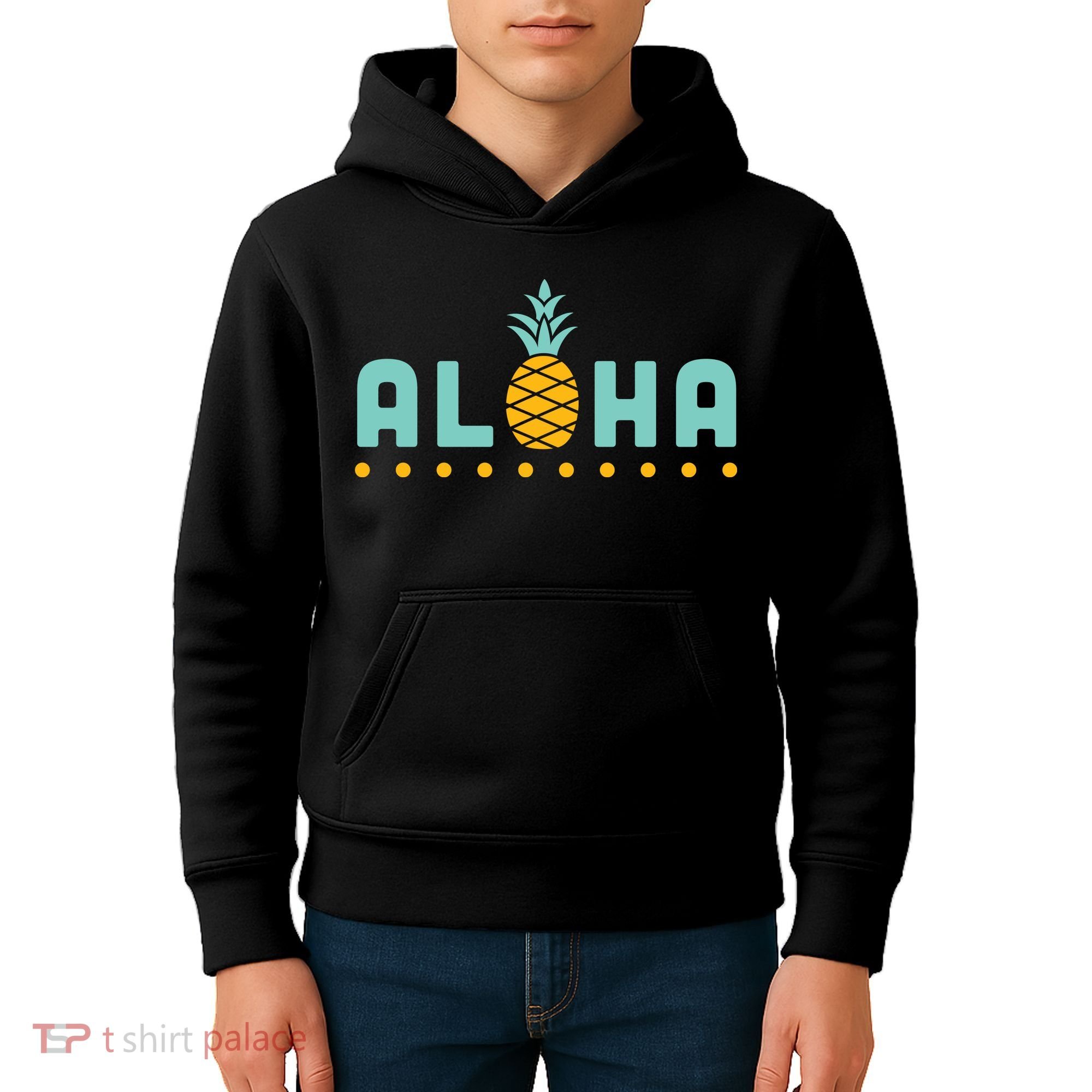 Aloha Pineapple Hawaiian Kids Hoodie