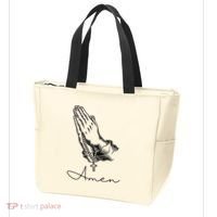Amen Praying Hands Rosary Beads Tote Bag thumb 3