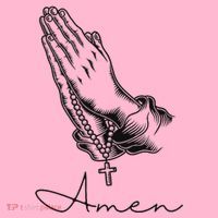 Amen Praying Hands Rosary Beads Coaster thumb 2