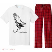 Amen Praying Hands Rosary Beads Pajama Set thumb 0