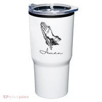 Amen Praying Hands Rosary Beads Tumbler thumb 0