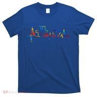 Autism Puzzle Heartbeat Heart Autism Awareness Colorful Mom T-Shirt thumb 0