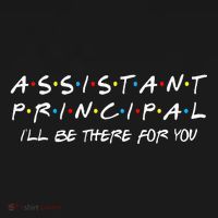 Assistant Principal ILl Be There For You Back To School Doggie Tank thumb 4