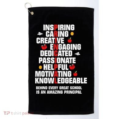 Amazing Principal Inspirational Appreciation Gift Golf Towel