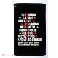 Amazing Principal Inspirational Appreciation Gift Golf Towel thumb 0