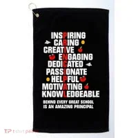 Amazing Principal Inspirational Appreciation Gift Golf Towel thumb 0