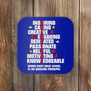Amazing Principal Inspirational Appreciation Gift Coaster