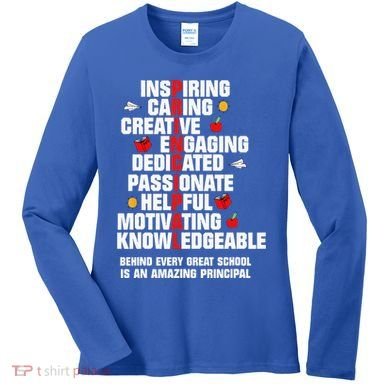 Amazing Principal Inspirational Appreciation Gift Women's Long Sleeve Shirt
