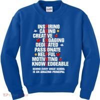 Amazing Principal Inspirational Appreciation Gift Kids Sweatshirt thumb 0