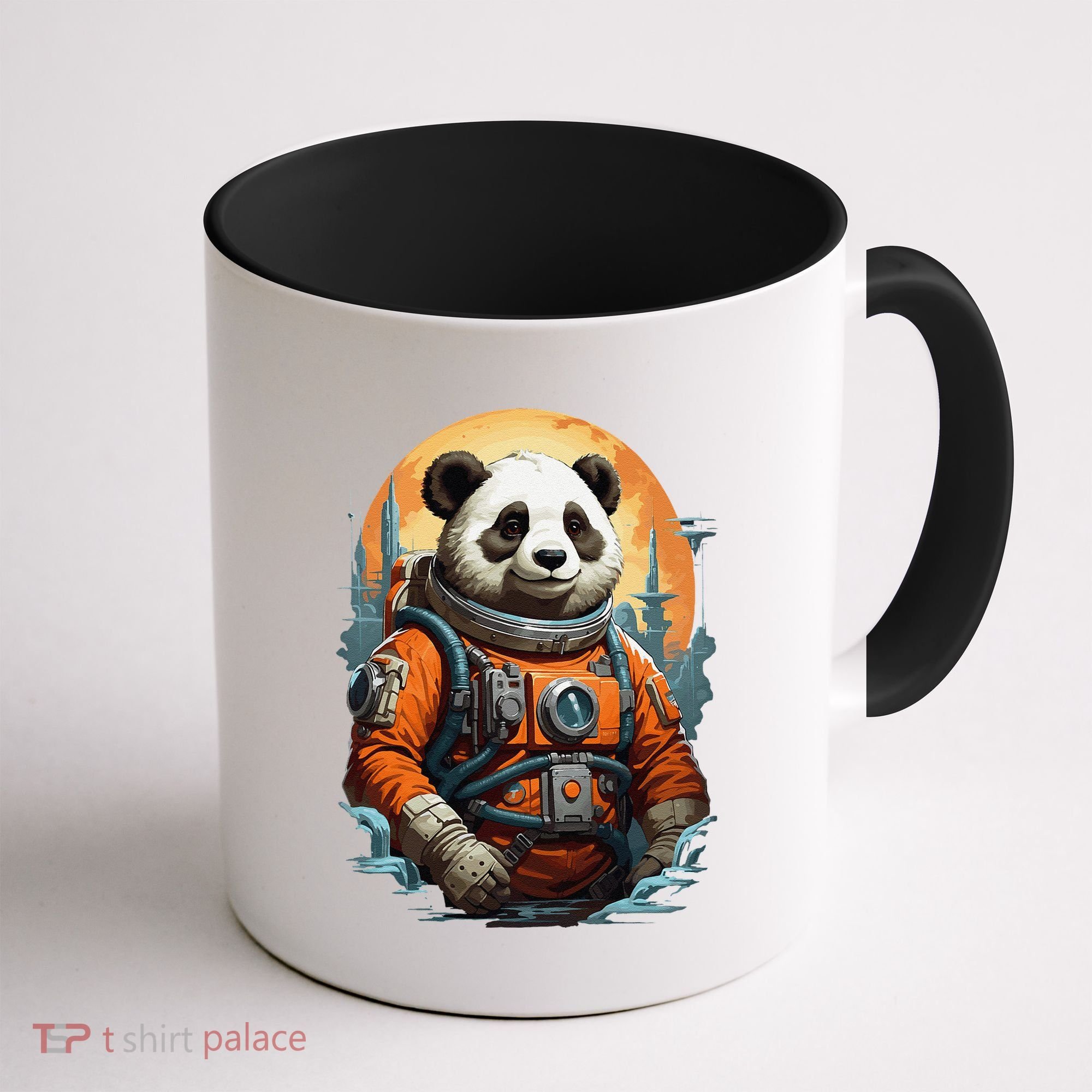 Astronaut Panda In Space Cute Coffee Mug