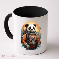 Astronaut Panda In Space Cute Coffee Mug thumb 0